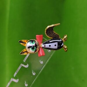 Vintage Hand Painted 1950's Brooch Pin From Spain